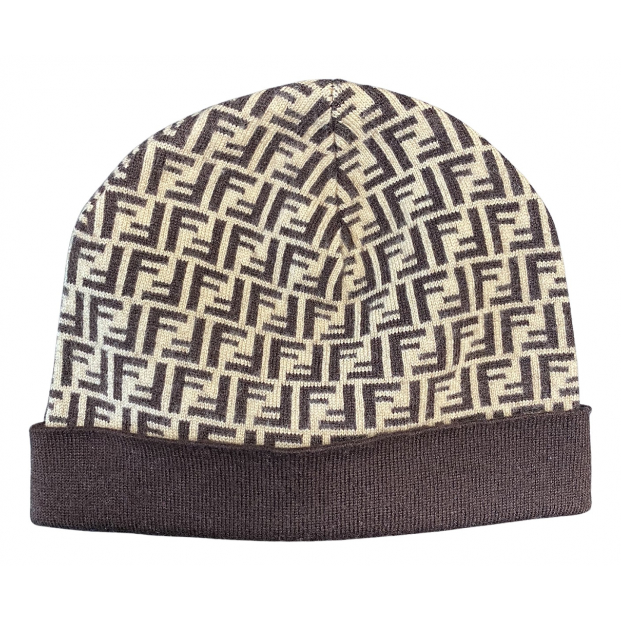 Wool hat Fendi Brown size 54 cm in Wool 
